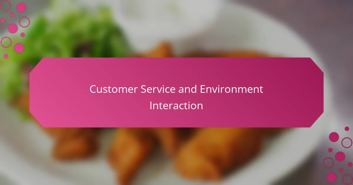 Customer Service and Environment Interaction